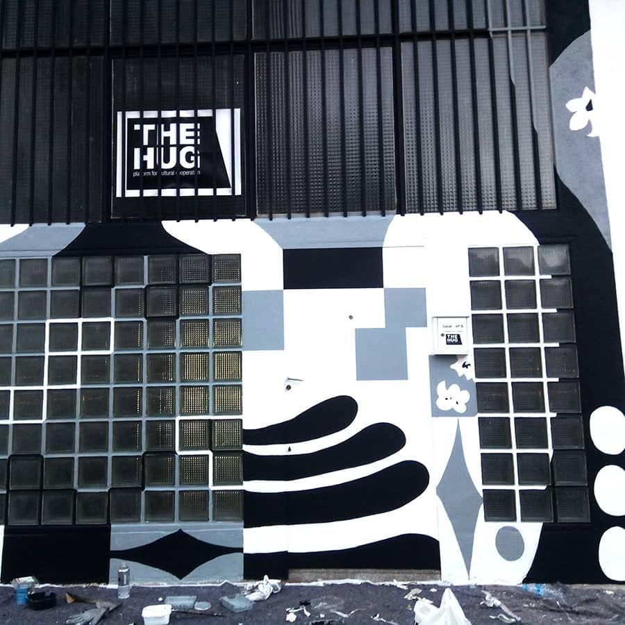 mural pintado a mano
